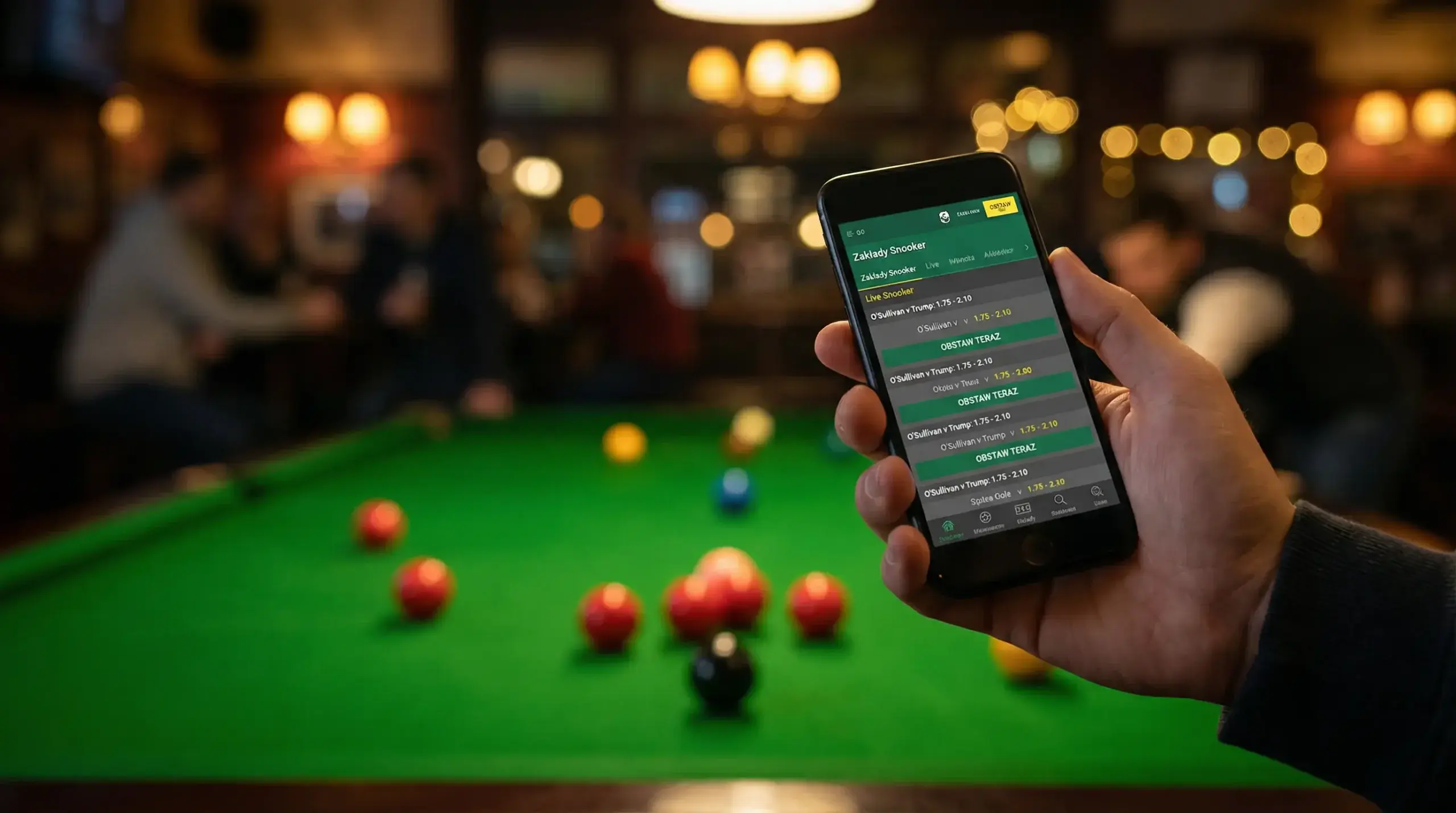 Bukmacher na snooker w Polsce - porównanie ofert kursów i rynków zakładów