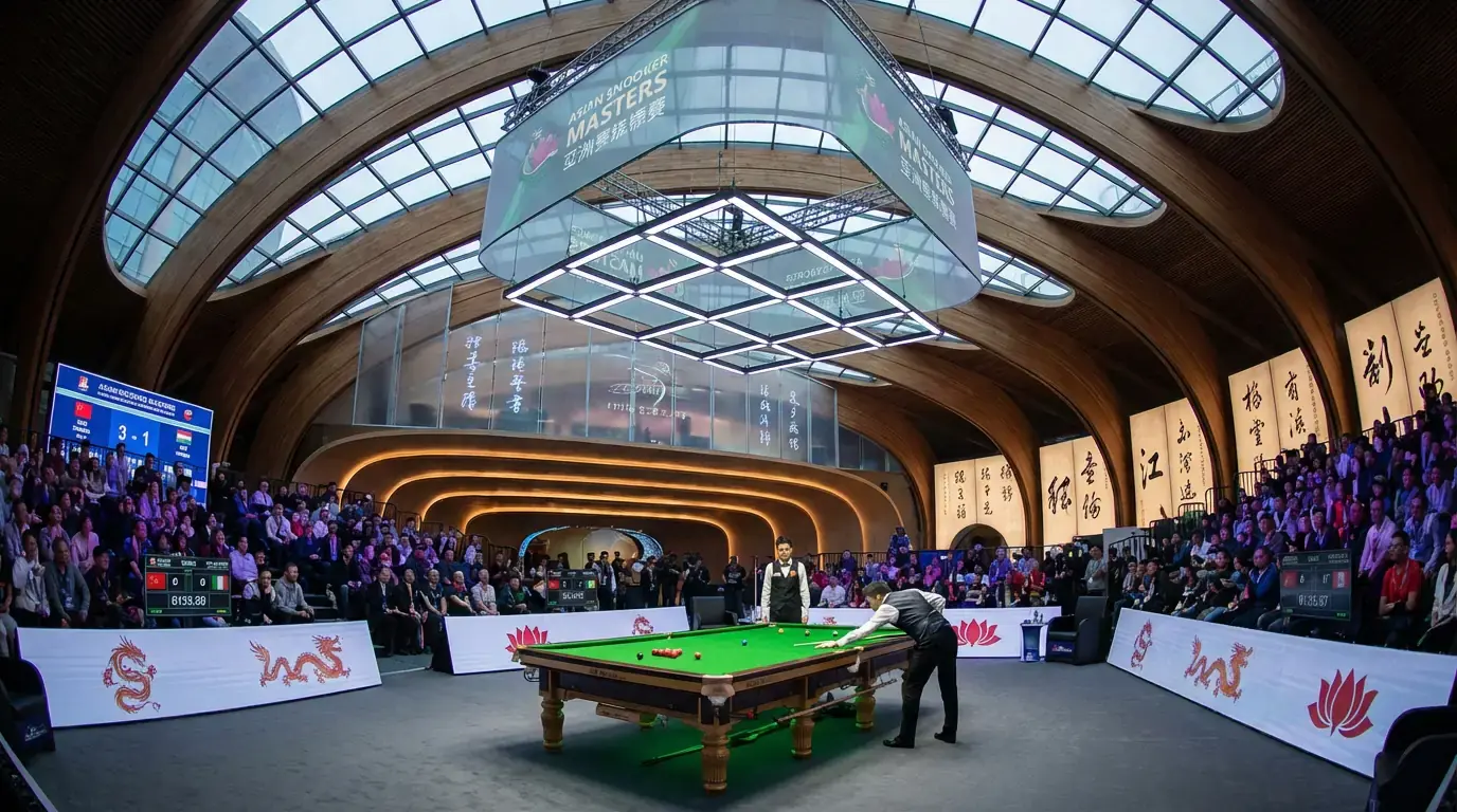Arena snookerowa w Azji z nowoczesnym wyposażeniem turniejowym